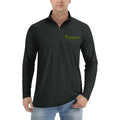 Panera Bread quarter-zip athletic shirt in Black