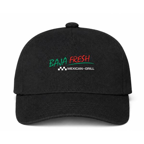Baja Fresh Logo Black Dad Baseball Cap Hat