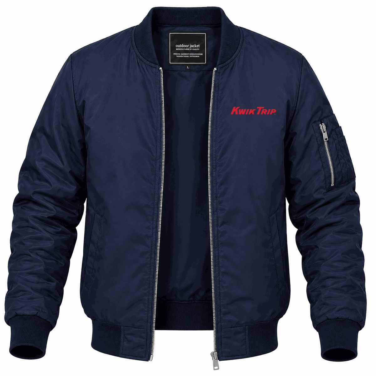 Men's Kwik Trip Lightweight Bomber Jacket - Navy