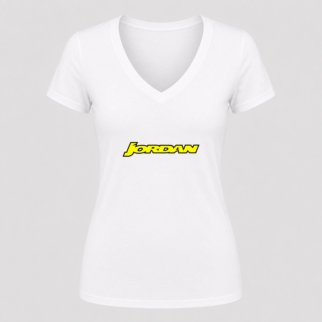 Women's Jordan Grand Prix V Neck T-Shirt in white