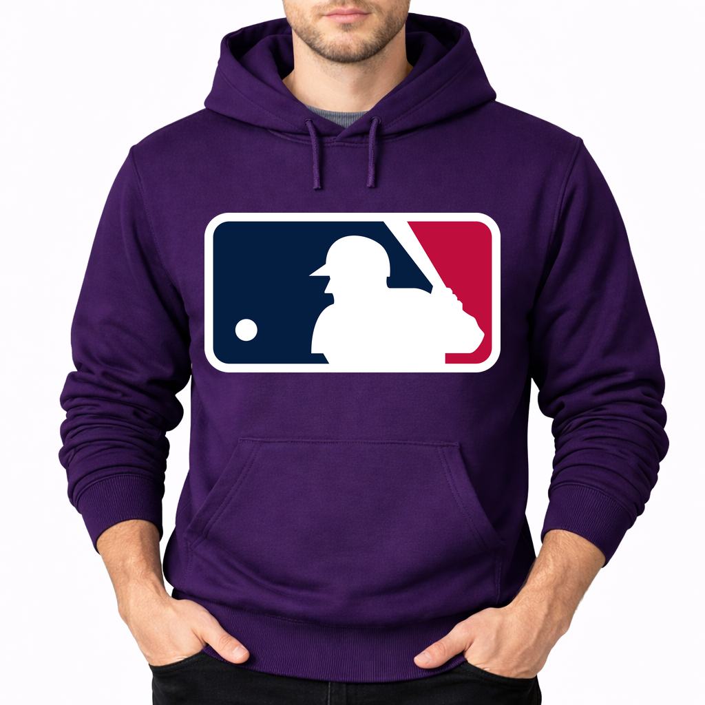 Men's Major League Baseball Pullover Hoodie - Purple