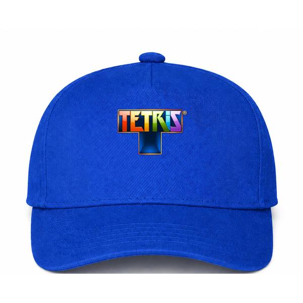 Tetris Logo Blue Dad Baseball Cap Hat