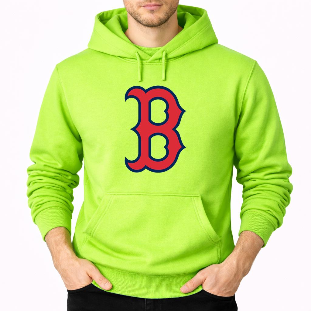Men's Boston Red Sox Pullover Hoodie - Lime green