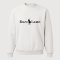 Men's Polo Ralph Lauren Black Logo Crewneck Sweatshirt - White