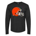 Men's Cleveland Browns Long sleeves Cotton Blend T-Shirt - Black