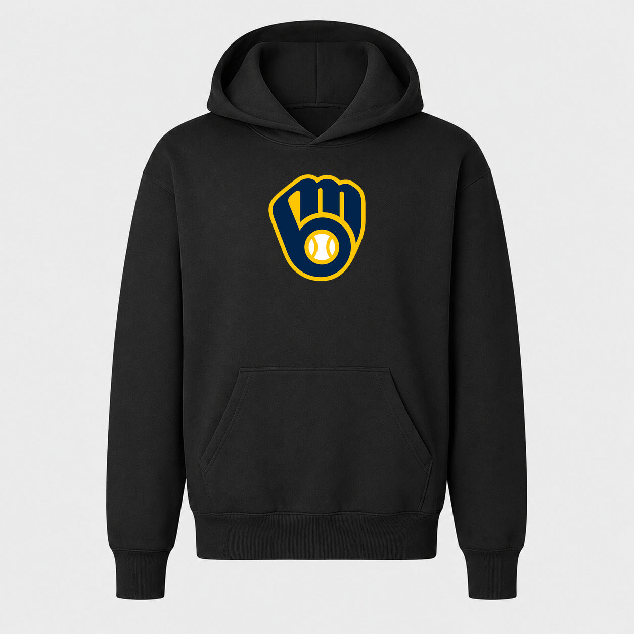 Youth Milwaukee Brewers Pullover Hoodie - Black