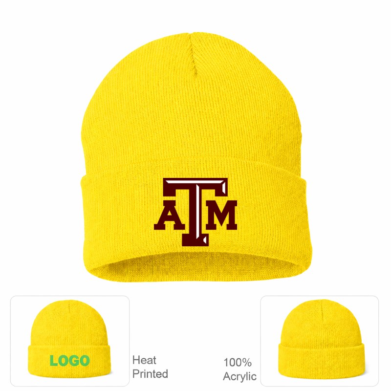 Texas A&M University Yellow Beanie Hat