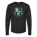 Men's U.S. Sassuolo Soccer Logo Long sleeves Cotton Blend T-Shirt - Black