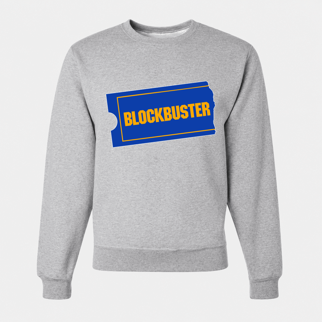Men's Blockbuster Crewneck Sweatshirt - Gray