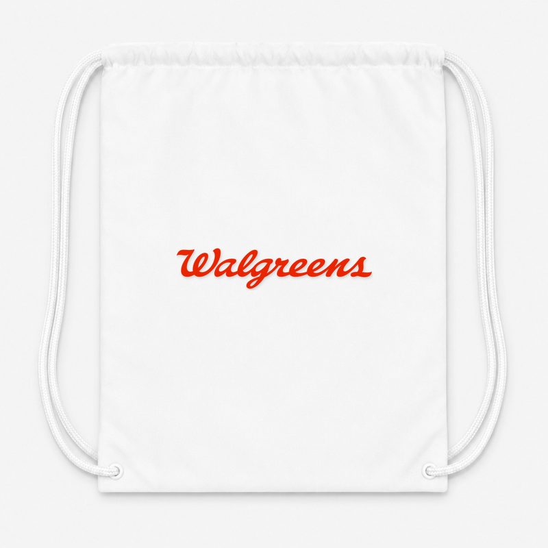 Walgreens Drawstring Bag - White