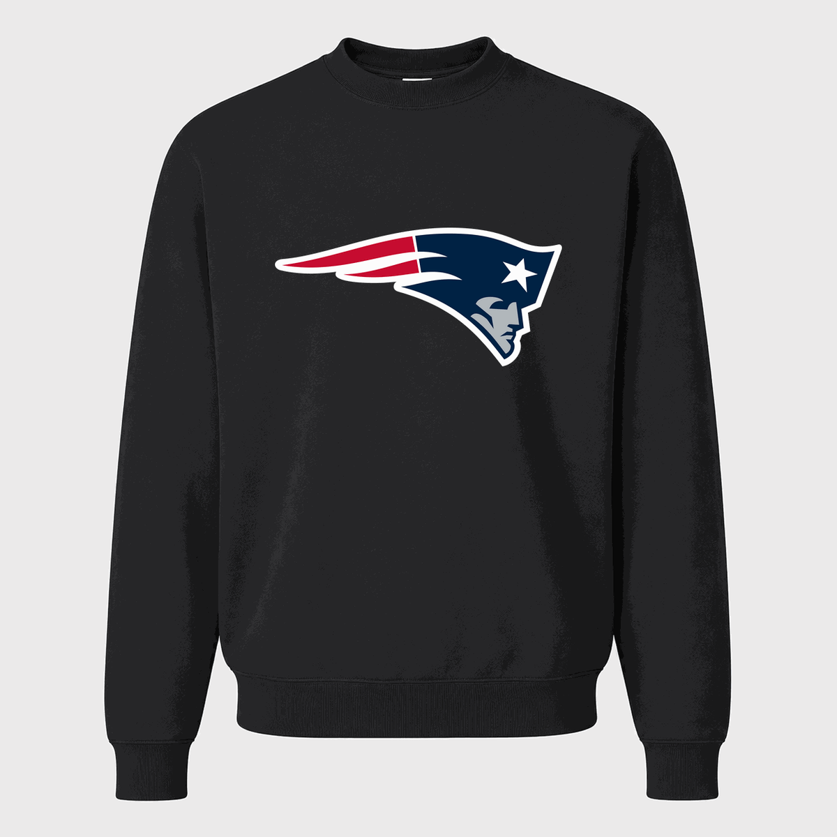 Men's New England Patriots Crewneck Sweatshirt - Black
