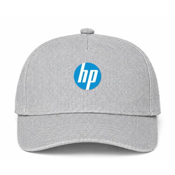 HP Logo Gray Dad Baseball Cap Hat
