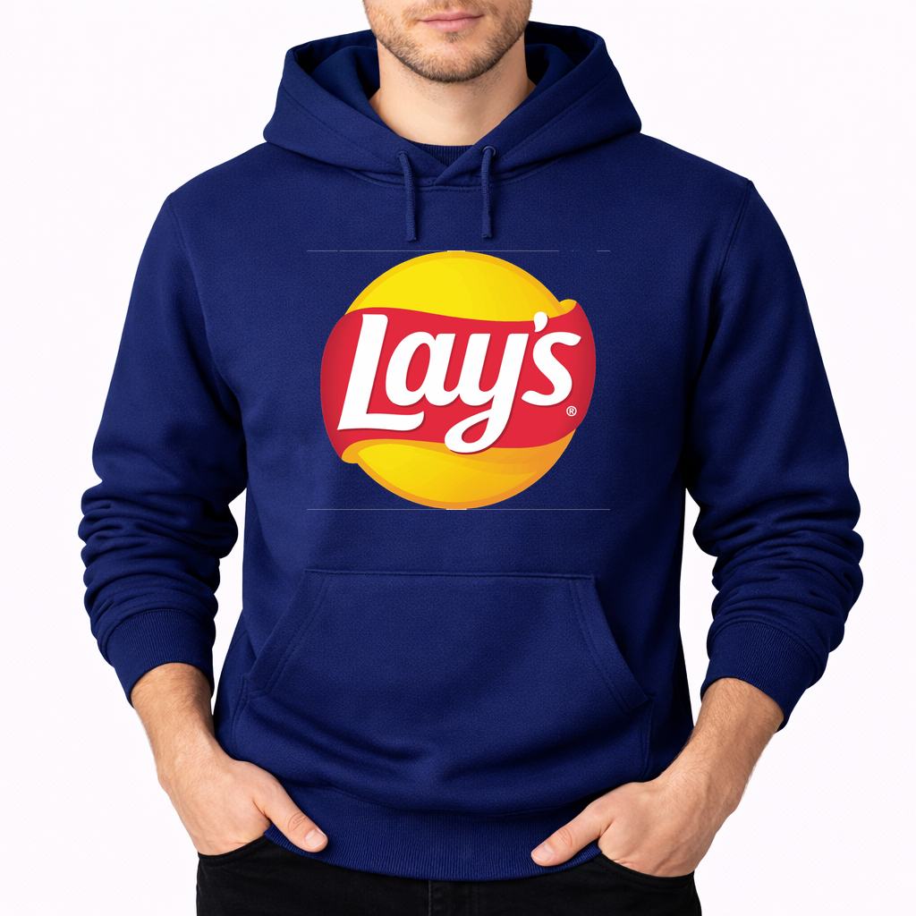 Men's Lays Food Pullover Hoodie - Navy