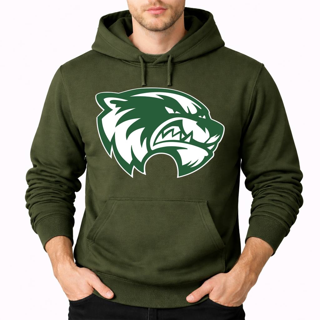 Men's Utah Valley Wolverines Pullover Hoodie - Army Green