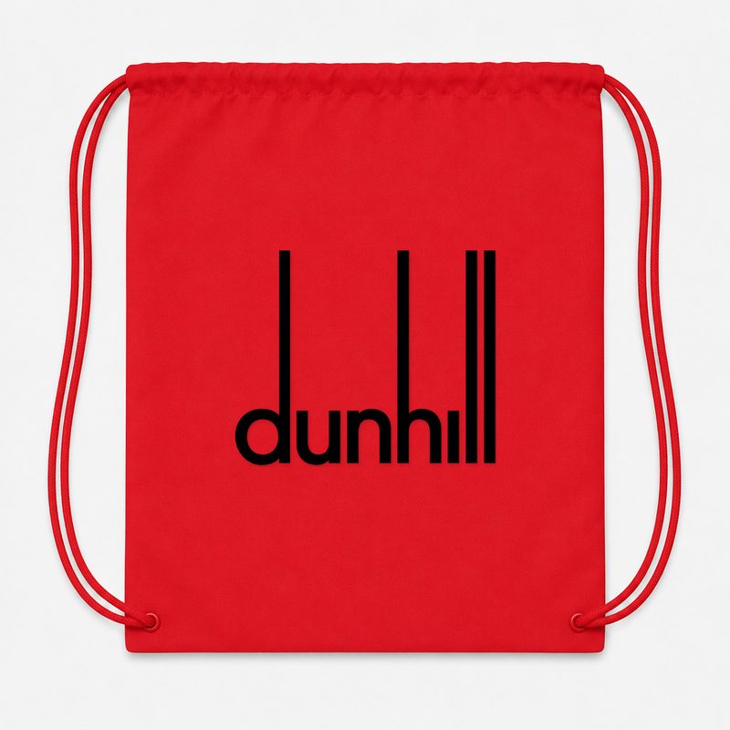 Dunhill Black Drawstring Bag - Red