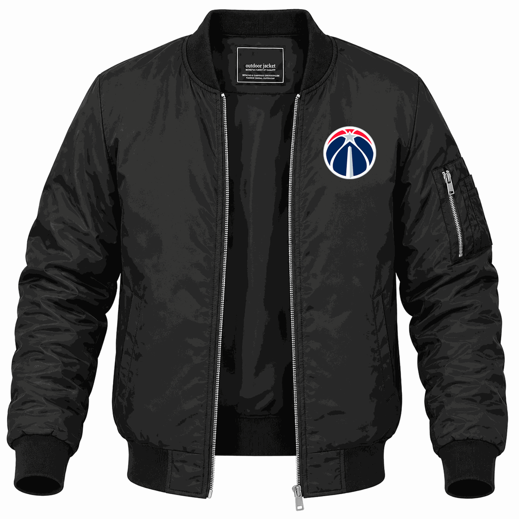 Men's Washington Wizards Lightweight Bomber Jacket - Black