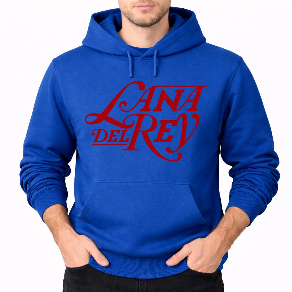 Men's Lana Del Rey Pullover Hoodie - Blue