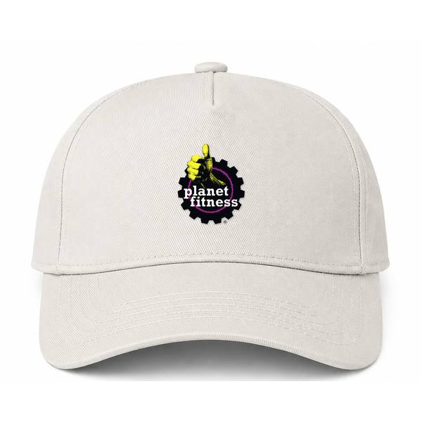 Planet Fitness Logo Beige Dad Baseball Cap Hat