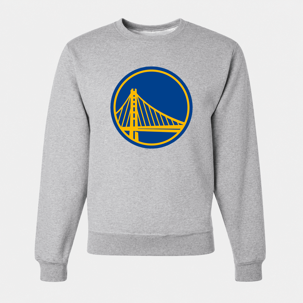 Men's Golden State Warriors Crewneck Sweatshirt - Gray