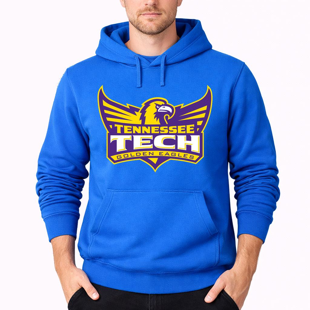 Men's Tennessee Tech Golden Eagles Pullover Hoodie - Azure