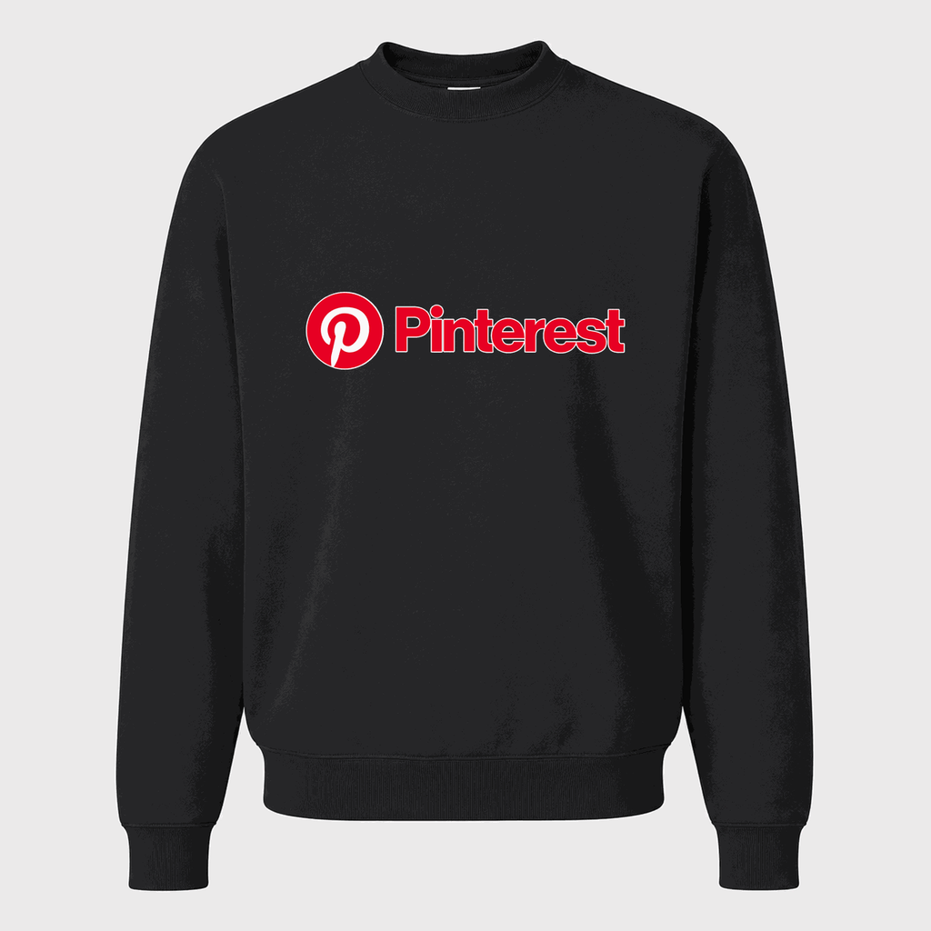 Men's Pinterest Crewneck Sweatshirt - Black