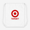 Target Drawstring Bag - White