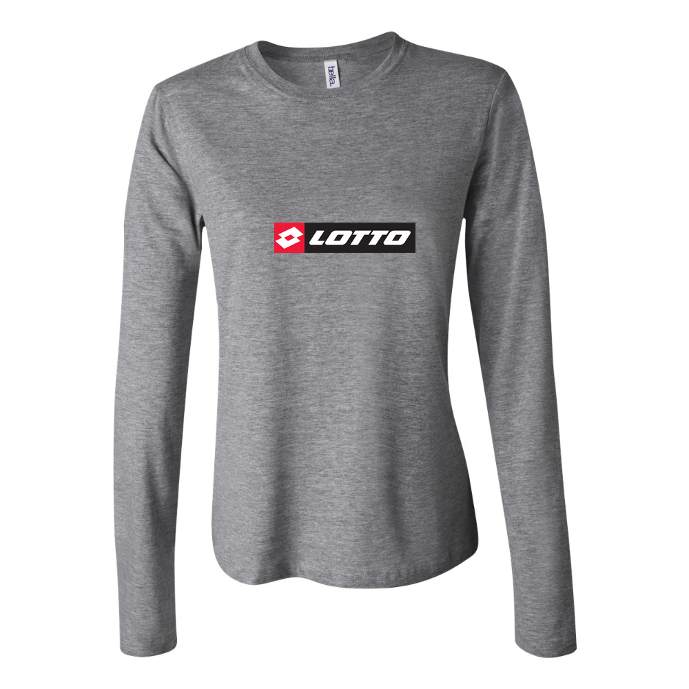 Women's Lotto Logo 1536x810 Long Sleeve T-Shirt - Gray