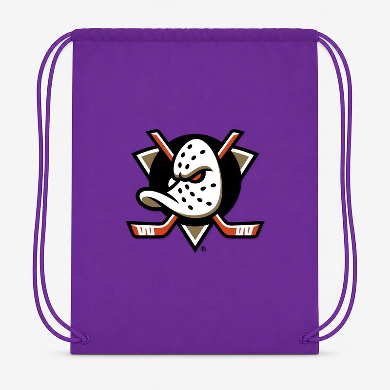 Anaheim Ducks Drawstring Bag - Purple