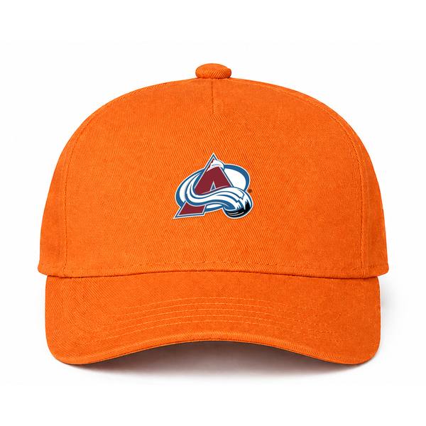 Colorado Avalanche NHL Logo Orange Dad Baseball Cap Hat