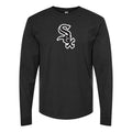Men's Chicago White Sox Long sleeves Cotton Blend T-Shirt - Black
