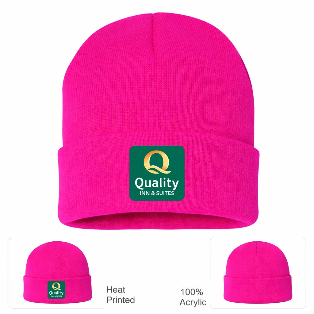 Quality Inn & Suites Beanie Hat - Hot Pink