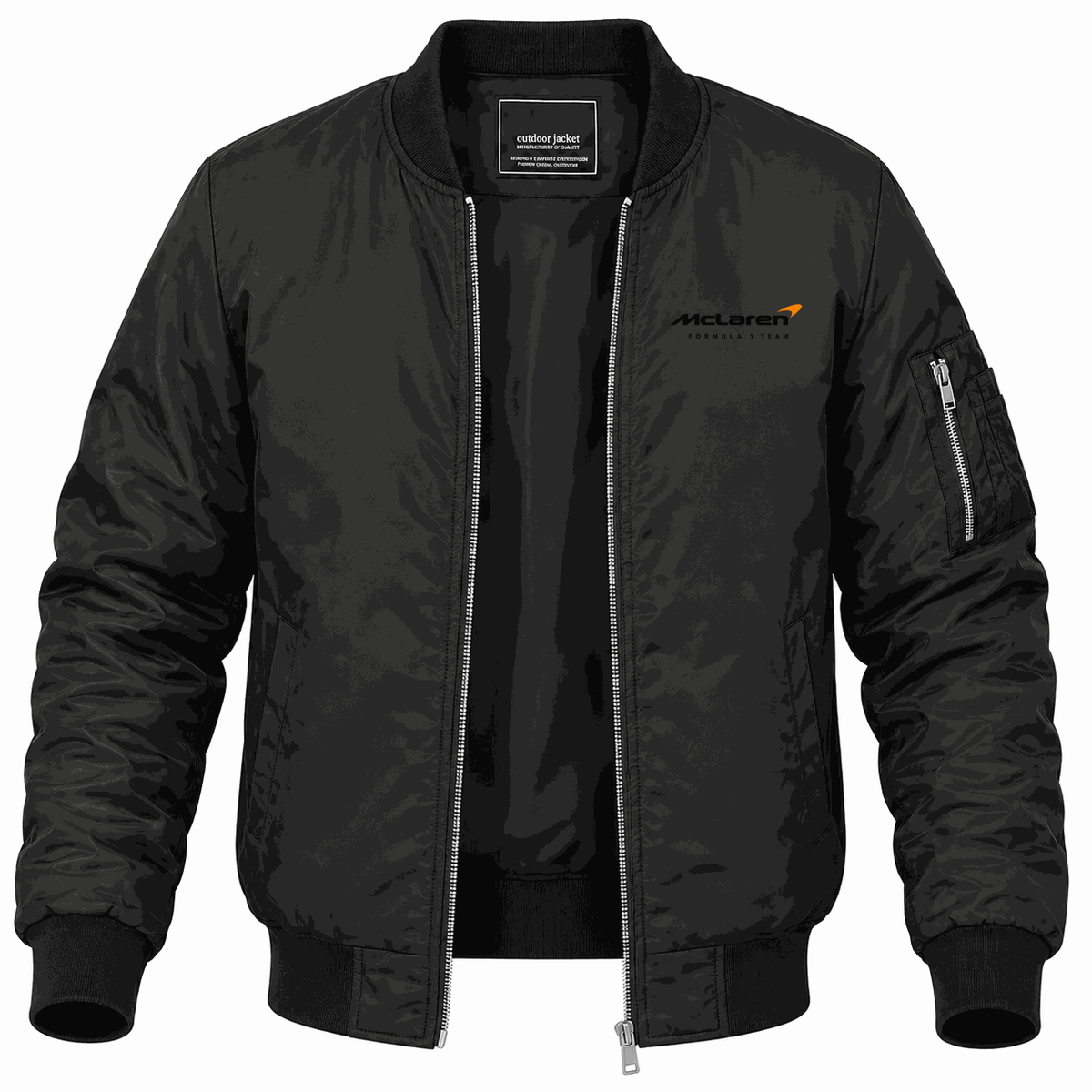 Men's McLaren Formula 1 Team Lightweight Bomber Jacket - Black