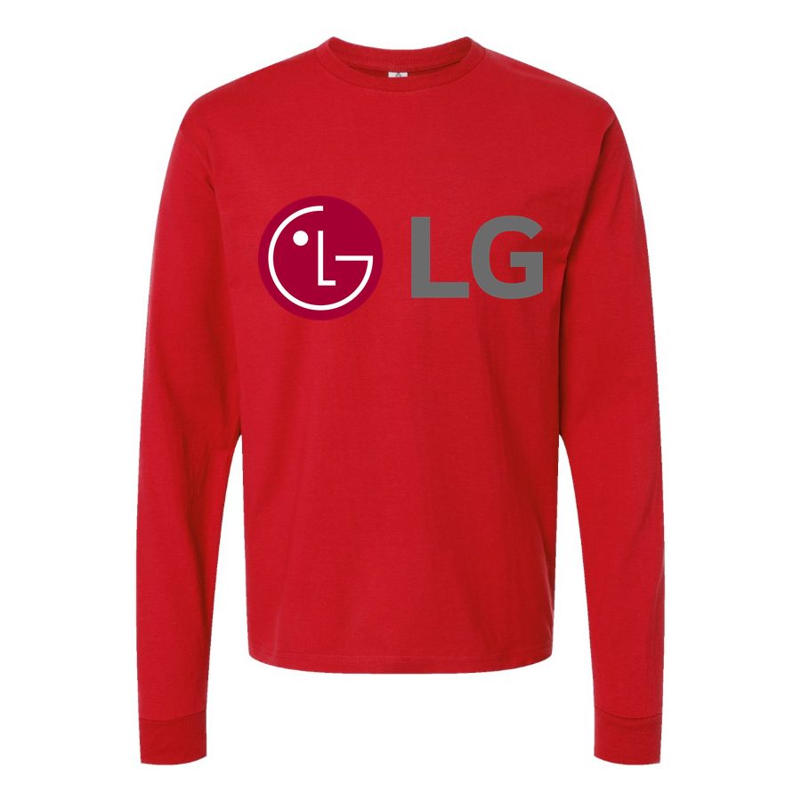 Men's LG Long sleeves Cotton Blend T-Shirt - Red