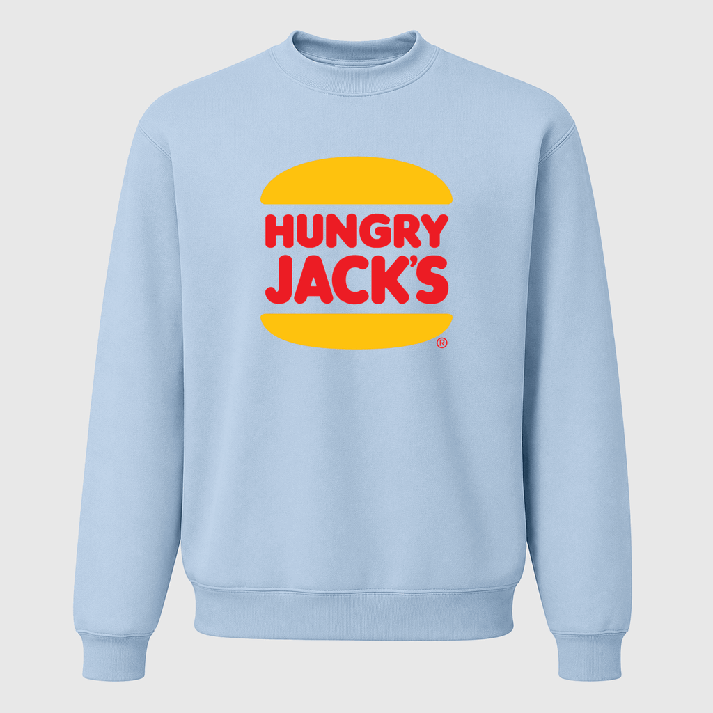Men's Hungry Jack's Crewneck Sweatshirt - Sky Blue