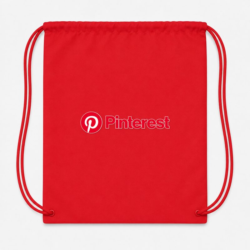 Pinterest Drawstring Bag - Red