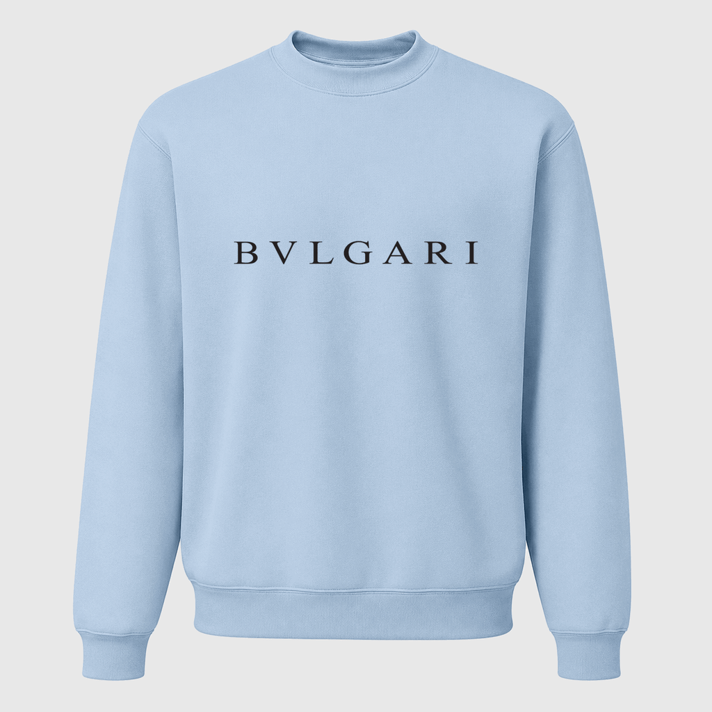 Men's Bvlgari Crewneck Sweatshirt - Sky Blue