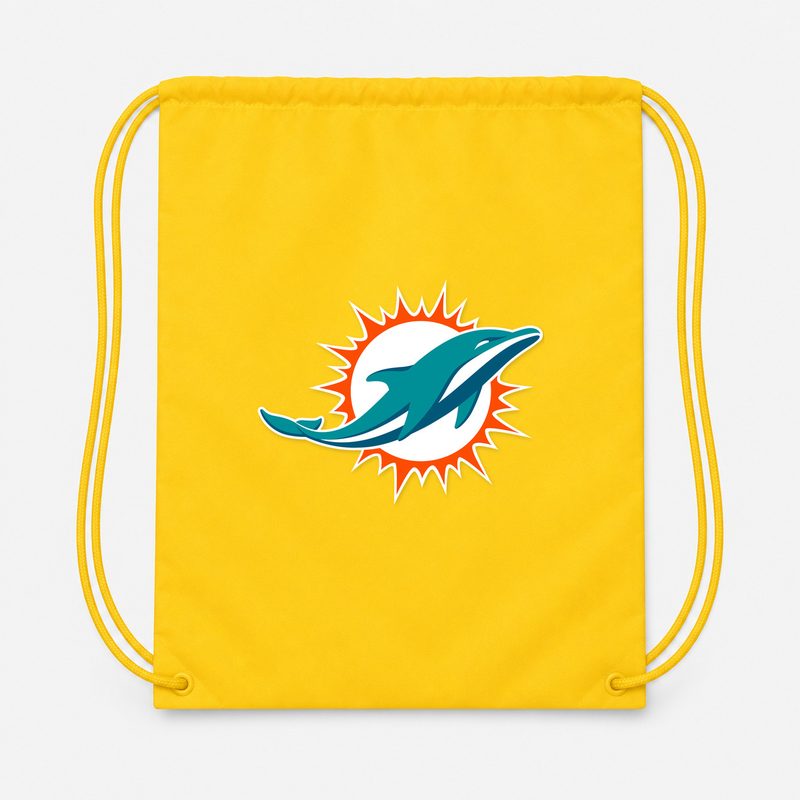 Miami Dolphins Drawstring Bag - Yellow
