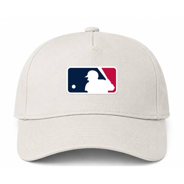 Major League Baseball Logo Beige Dad Baseball Cap Hat