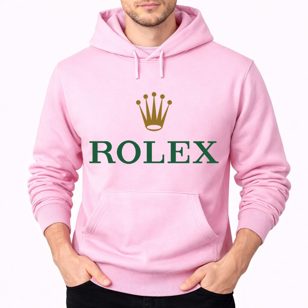 Men's Rolex Pullover Hoodie - Pink