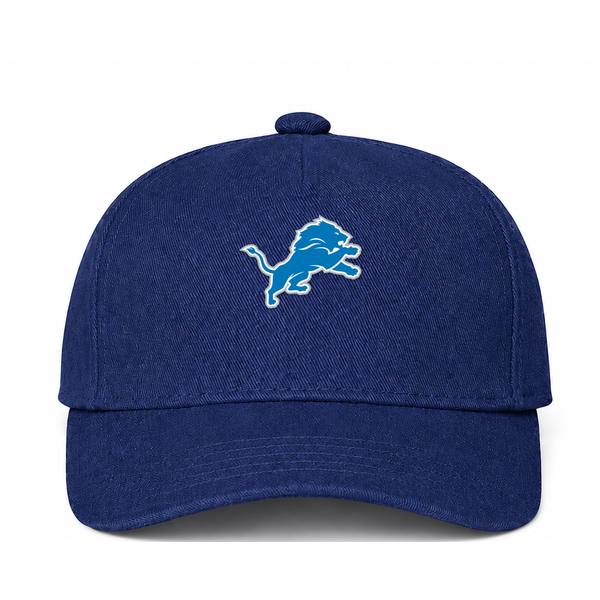 Detroit Lions NFL Logo Navy Dad Baseball Cap Hat