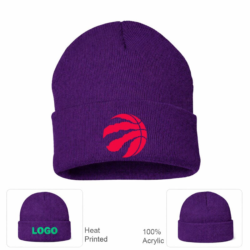 Toronto Raptors Purple Beanie Hat