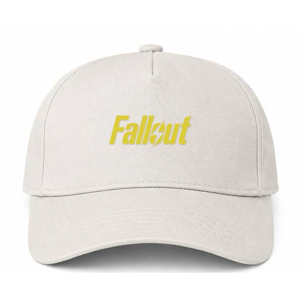Fallout Logo Beige Dad Baseball Cap Hat