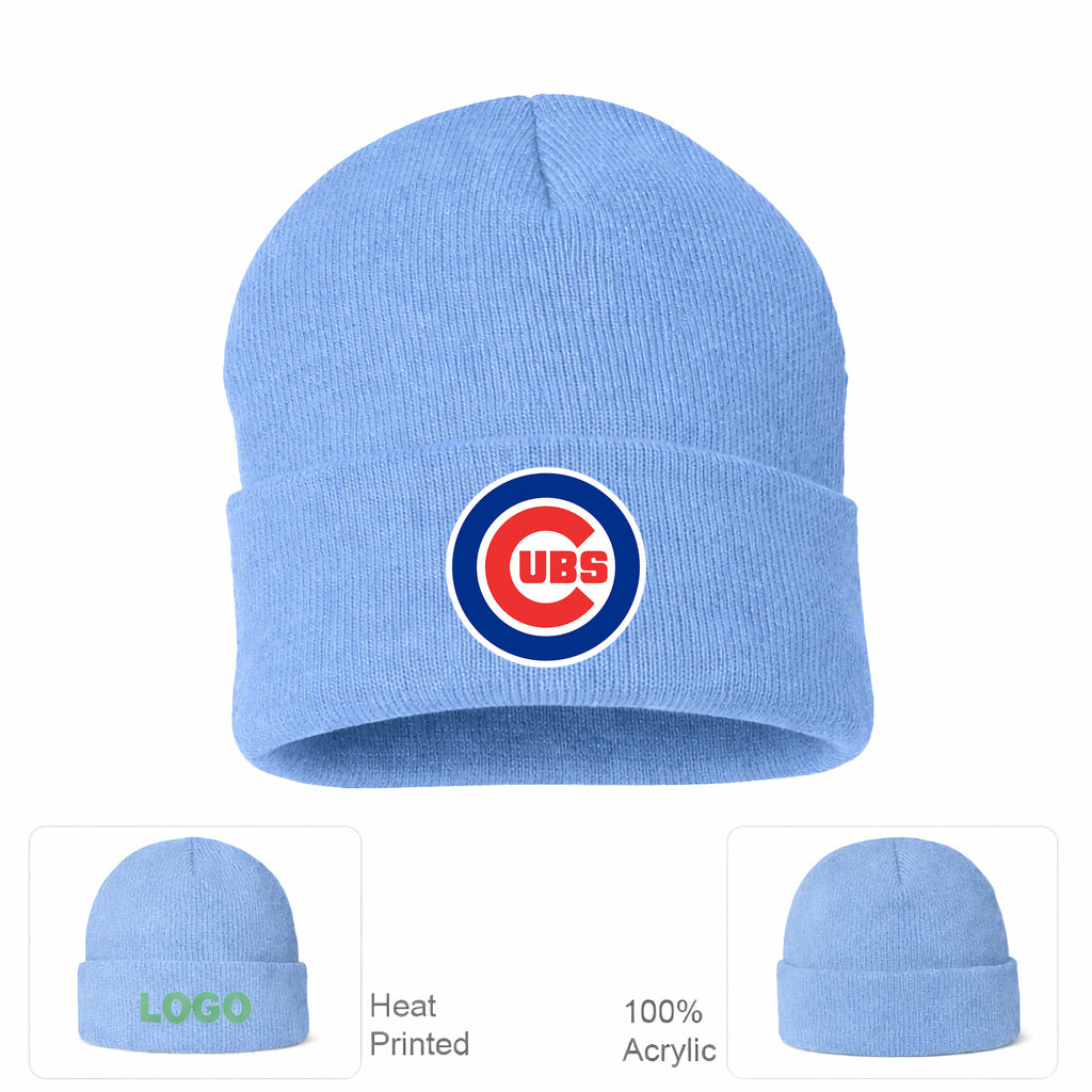 MLB Chicago Cubs Beanie Hat - Sky Blue