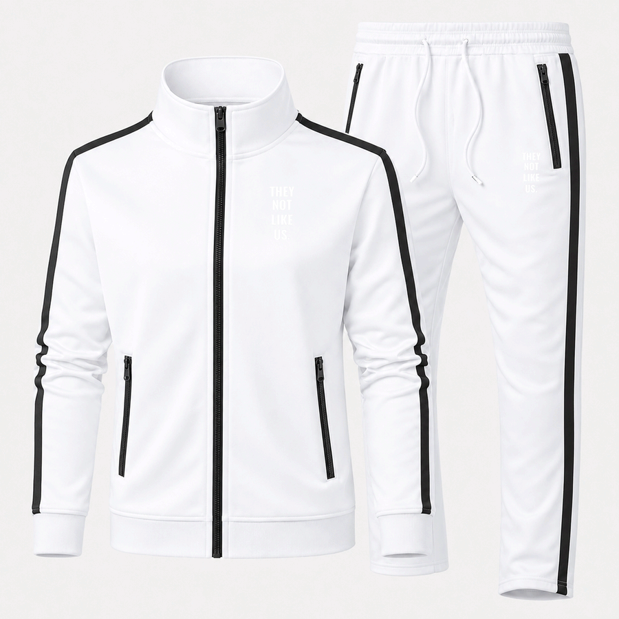 They not like us tracksuit in White