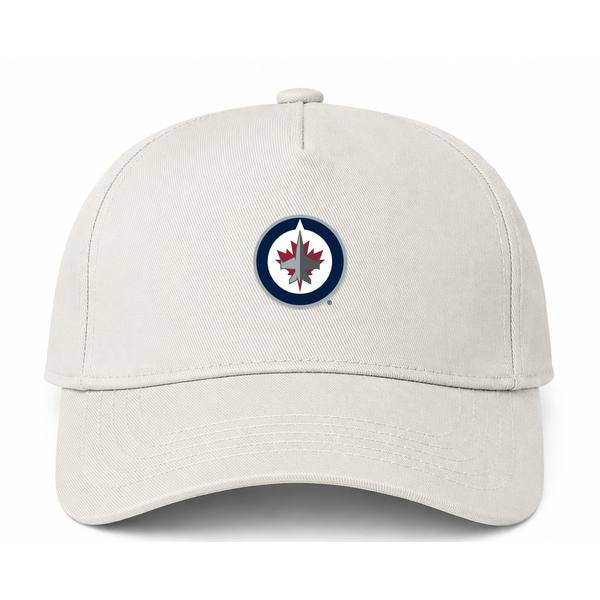 Winnipeg Jets NHL Logo Beige Dad Baseball Cap Hat