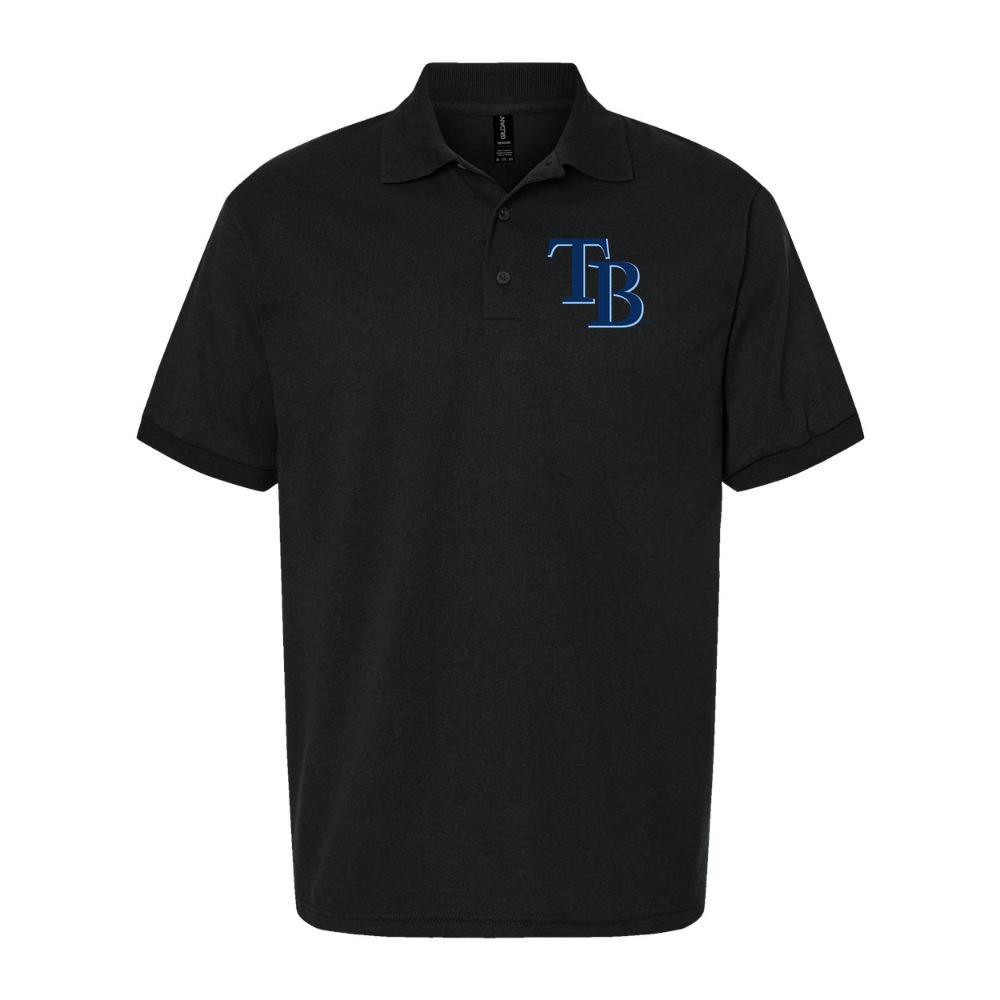 Men's Tampa Bay Rays Dry Blend Polo - Black