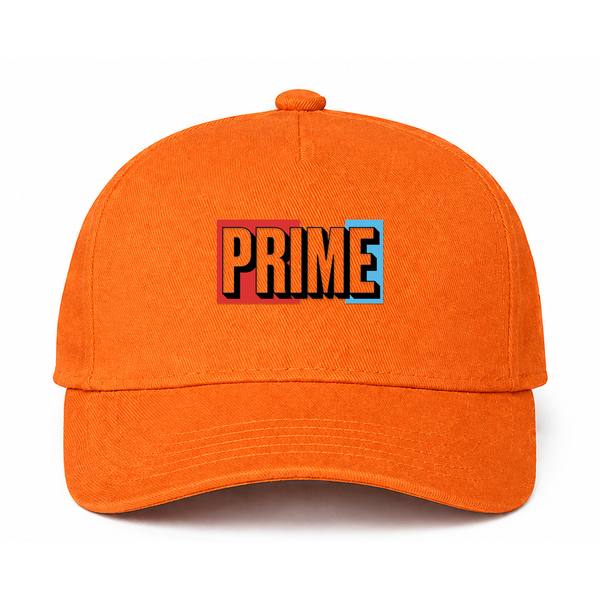 Prime Drink Logo Orange Dad Baseball Cap Hat