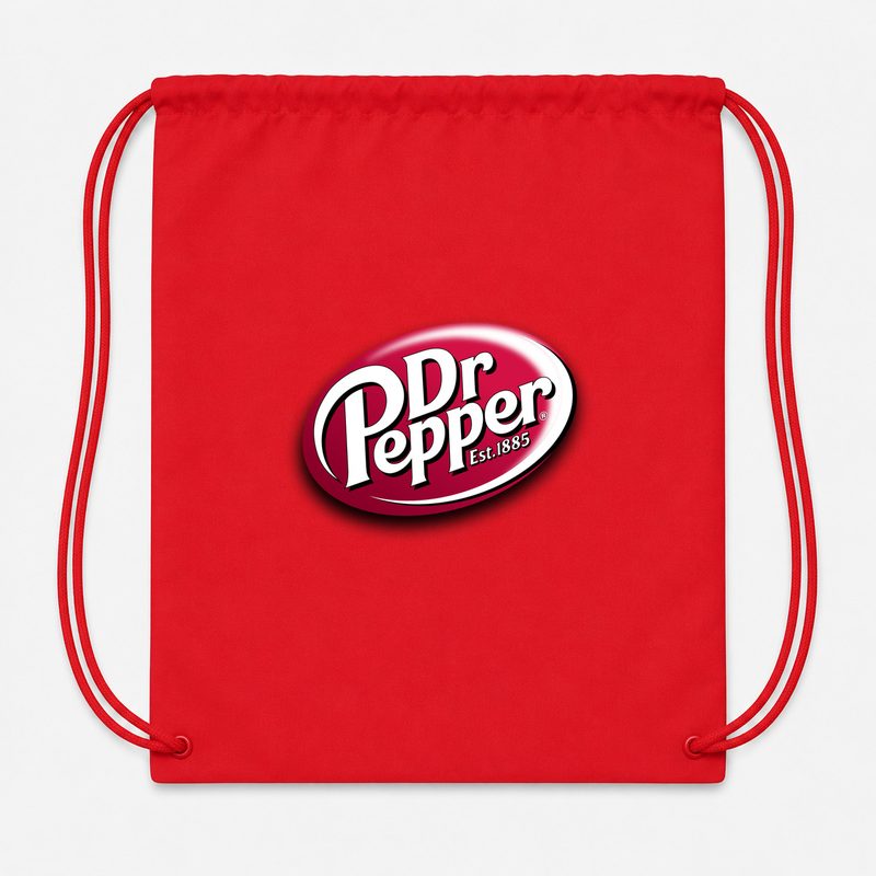 Dr Pepper Drawstring Bag - Red