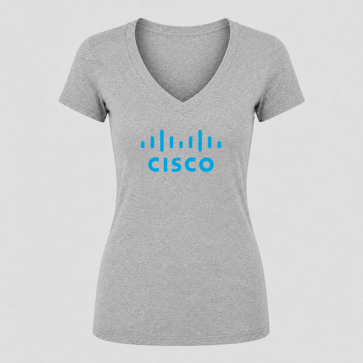 Women's Cisco V Neck T-Shirt in gray