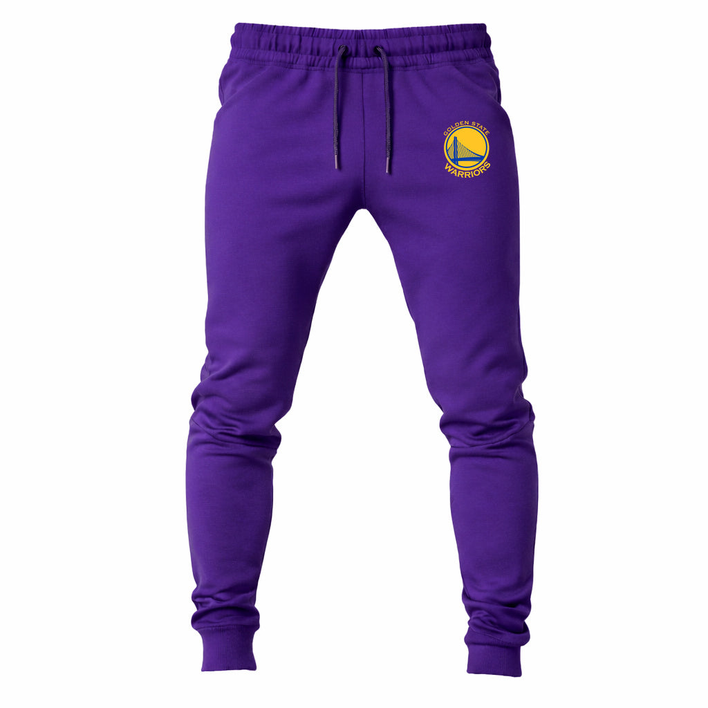 Golden State Warriors Yellow joggers sweatpants - Purple
